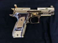 Gold and chrome plating on this beautiful gun 